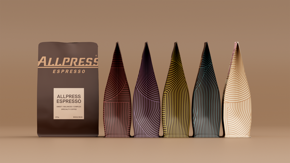 Allpress Espresso Packaging CGI key visual