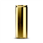 275ml 9oz slim can mockup template – gold chrome finish, blank label area | Photoshop PSB | SIDEPEACE