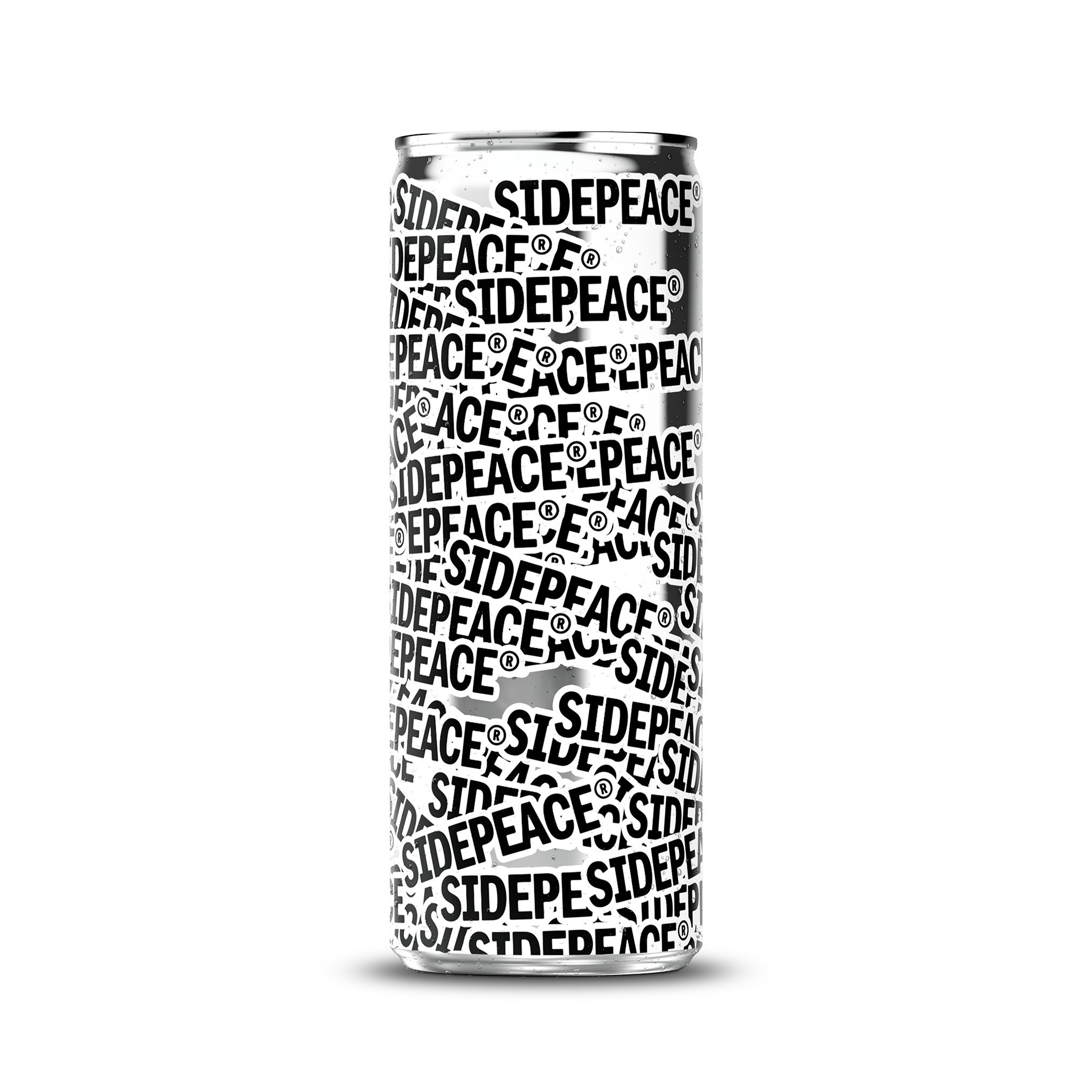 275ml 9oz slim can mockup template with artwork applied and condensation effect – Photoshop PSB | SIDEPEACE