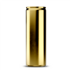 300ml 10oz slim can mockup template – gold chrome finish, blank label area | Photoshop PSB | SIDEPEACE