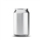 330ml 11oz classic can mockup template – silver brushed finish, blank label area | Photoshop PSB | SIDEPEACE