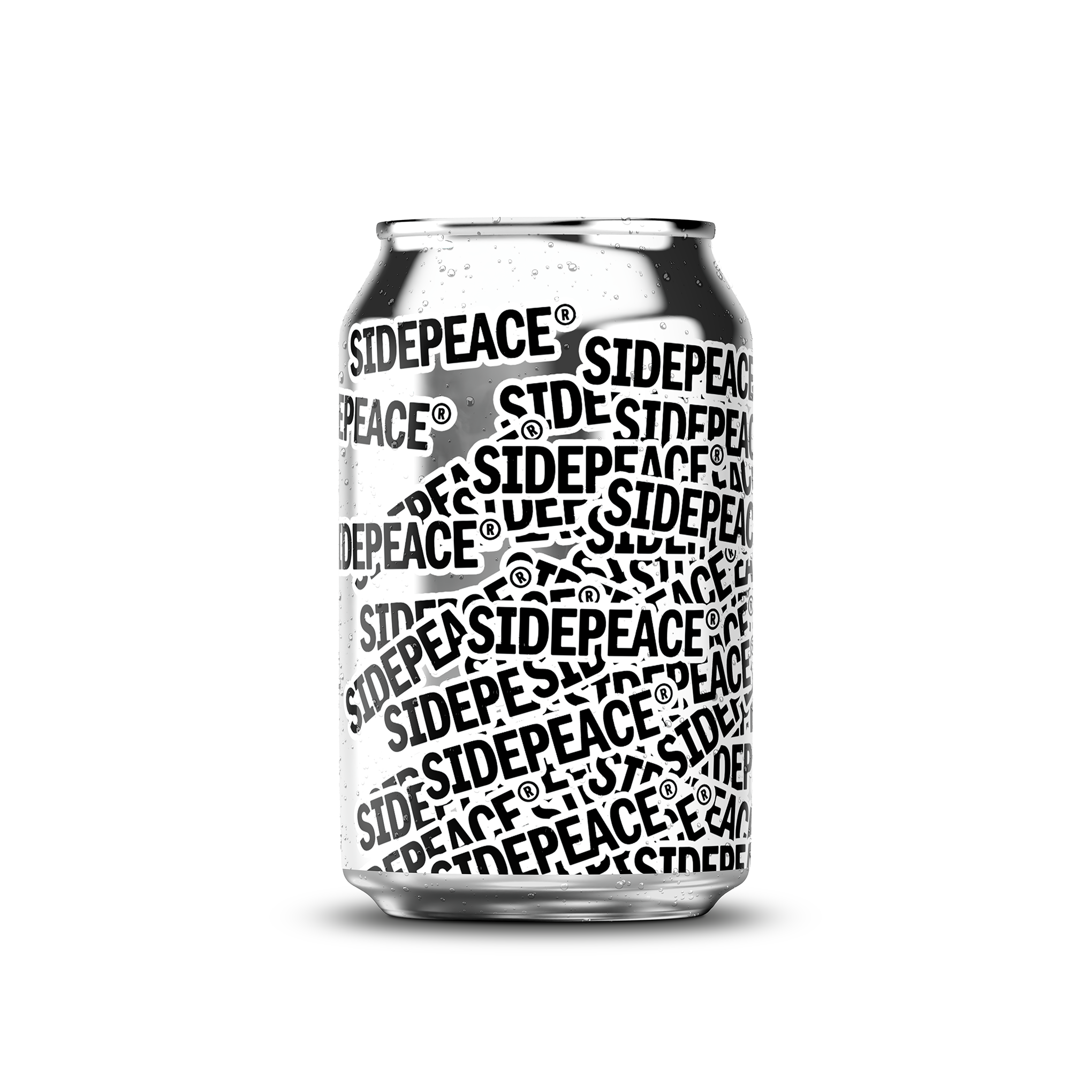 330ml 11oz classic can mockup template with artwork applied and condensation effect – Photoshop PSB | SIDEPEACE