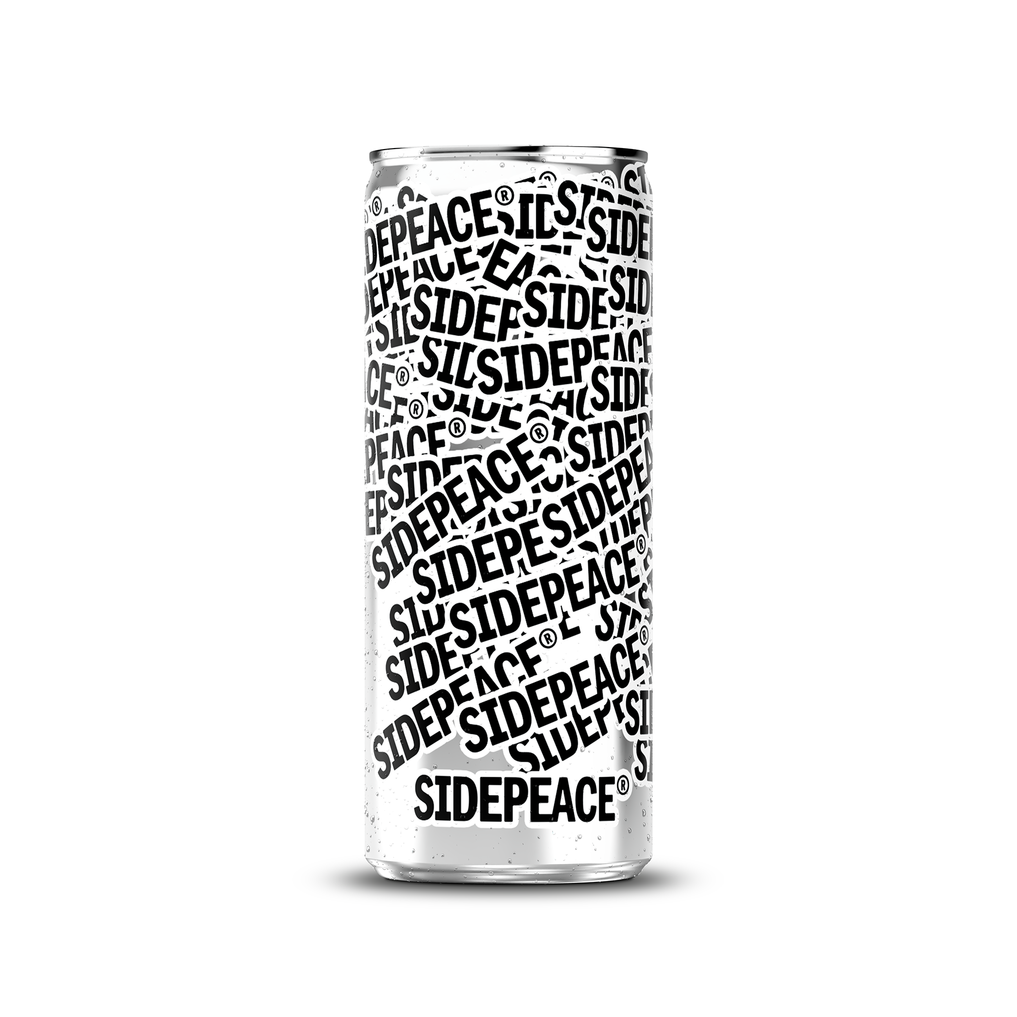 330ml 11oz sleek can mockup template with artwork applied and condensation effect – Photoshop PSB | SIDEPEACE