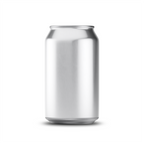 355ml 12oz classic can mockup template – silver brushed finish, blank label area | Photoshop PSB | SIDEPEACE