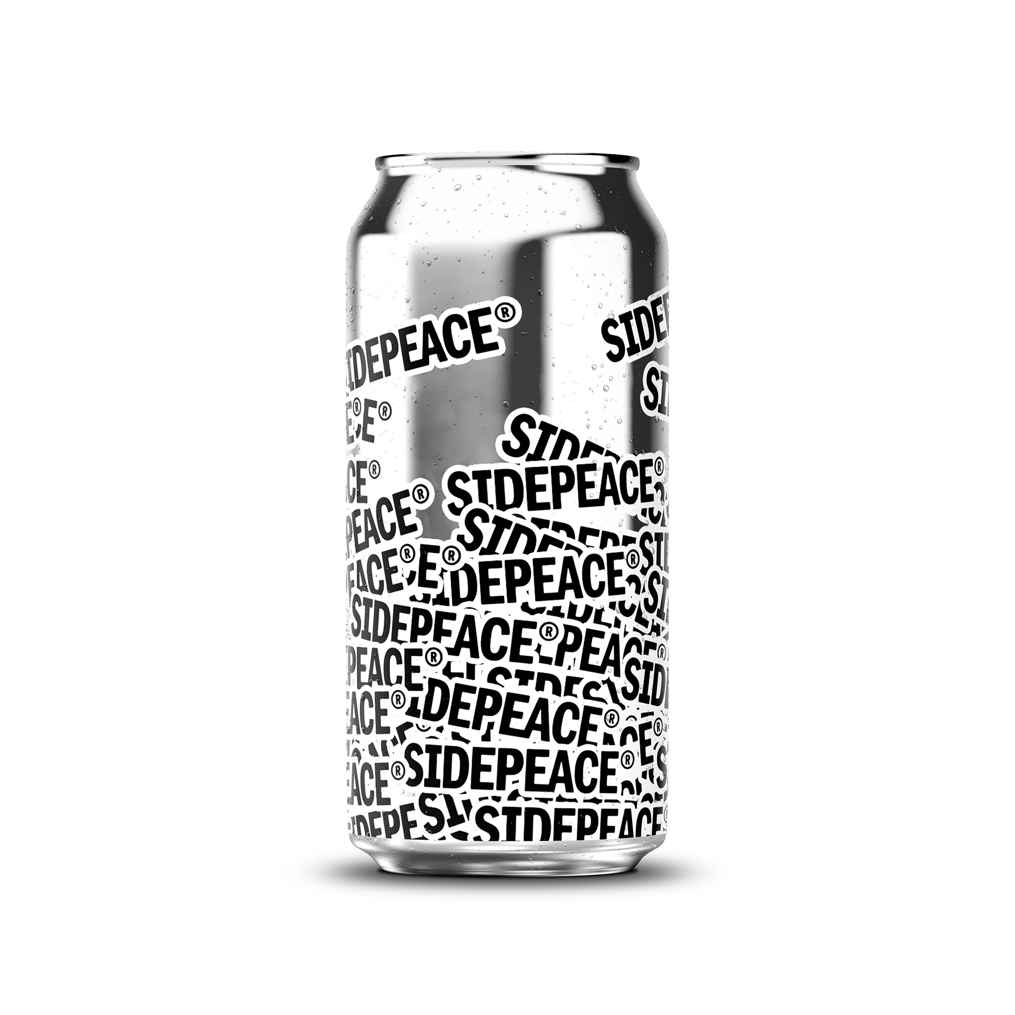440ml 15oz classic can mockup template with artwork applied and condensation effect – Photoshop PSB | SIDEPEACE