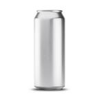 500ml 16oz tallboy can mockup template – silver brushed finish, blank label area | Photoshop PSB | SIDEPEACE