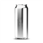500ml 16oz tallboy can mockup template – silver chrome finish, blank label area | Photoshop PSB | SIDEPEACE