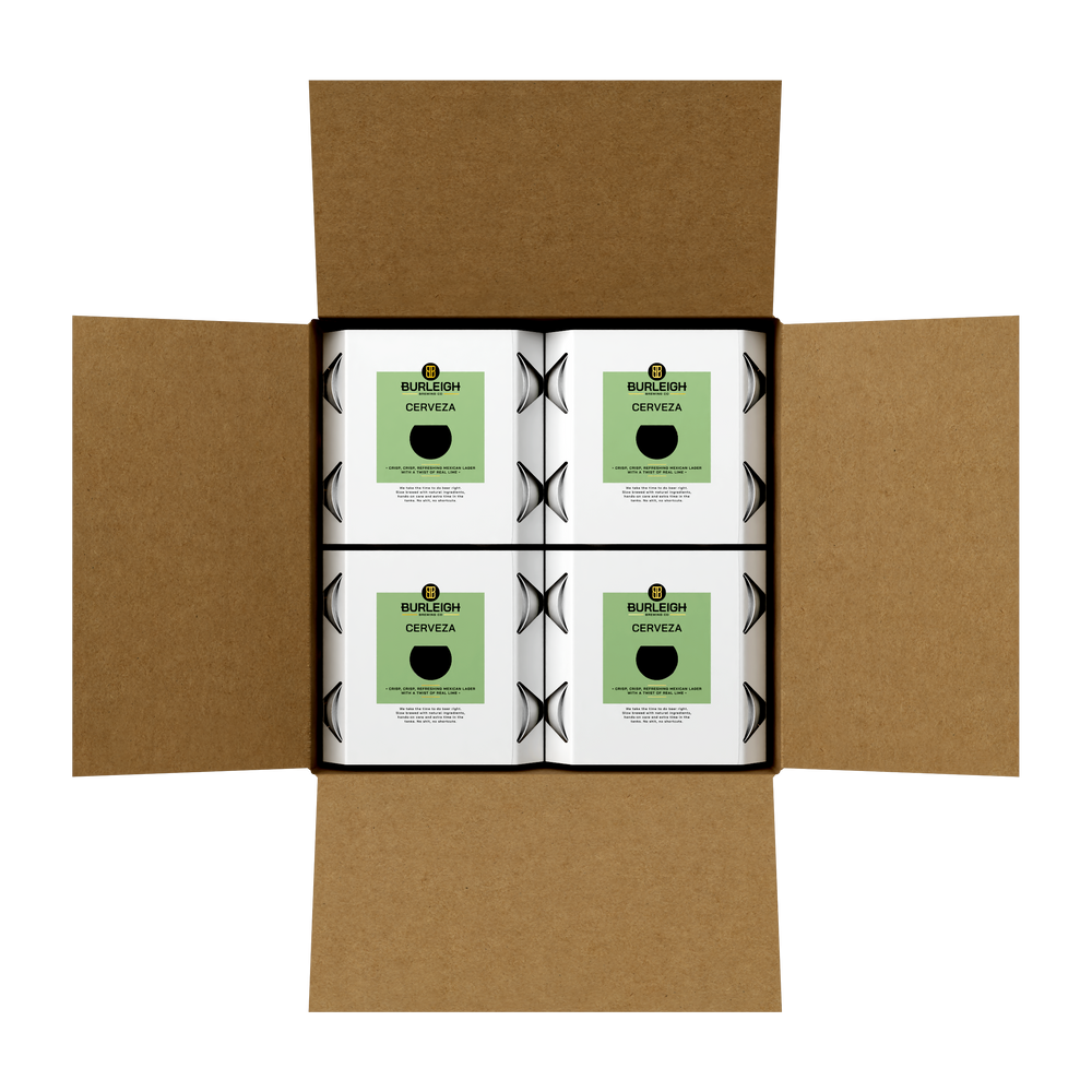 Burleigh Brewing CGI Product Library Can cartons